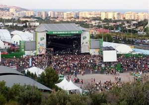 Crowd at Benicassim enjoying the music, sunshine and a holiday