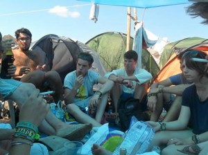 On the campsite just chilling