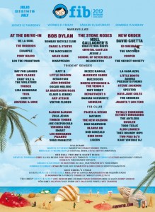 Benicassim 2012 Line-up Poster