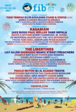 Bencassim 2014 line-up graphic